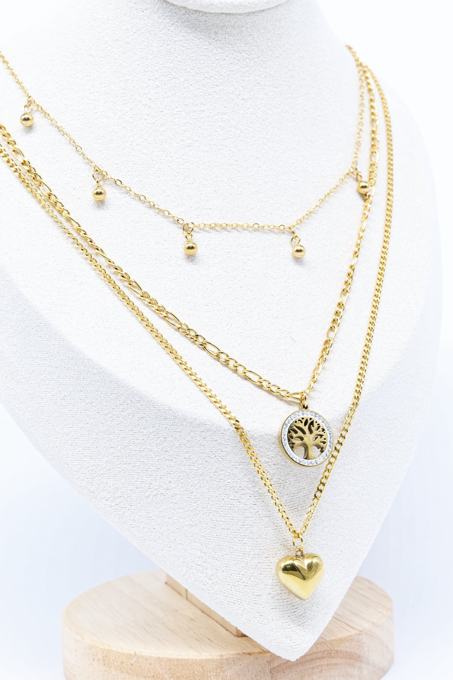 Vita | Collier multi rangs en acier inoxydable
