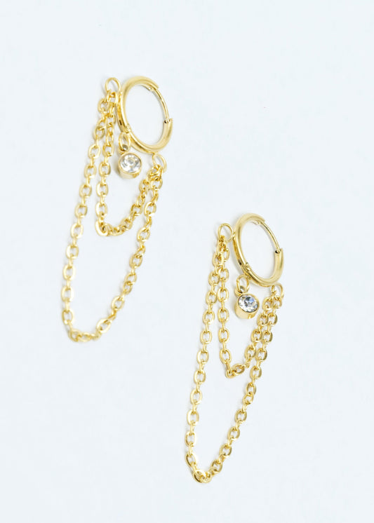 Naïa | Boucles d'oreilles en acier inoxydable